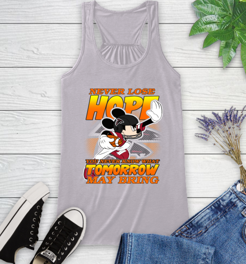 Atlanta Falcons NFL Football Mickey Disney Never Lose Hope (1) Racerback Tank 4