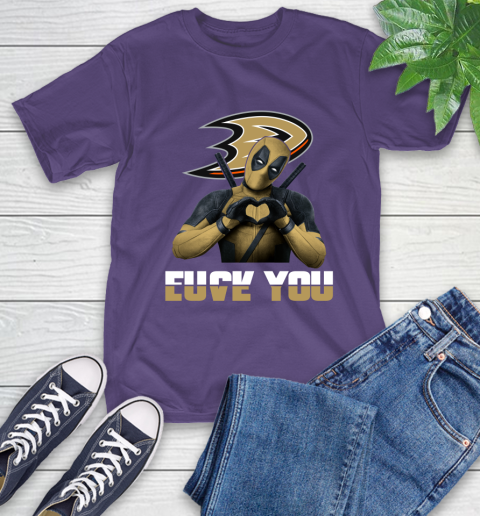 NHL Deadpool Love You Fuck You Hockey Sports T-Shirt 5
