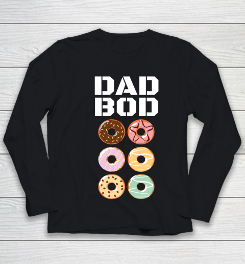 Father's Day Funny Gift Ideas Apparel  Dad Bod Donut Abs Dad Father T Shirt Youth Long Sleeve
