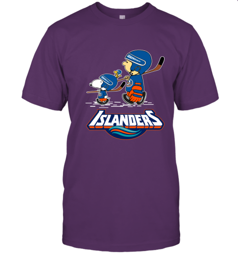 9t4w lets play new york islanders ice hockey snoopy nhl jersey t shirt 60 front team purple