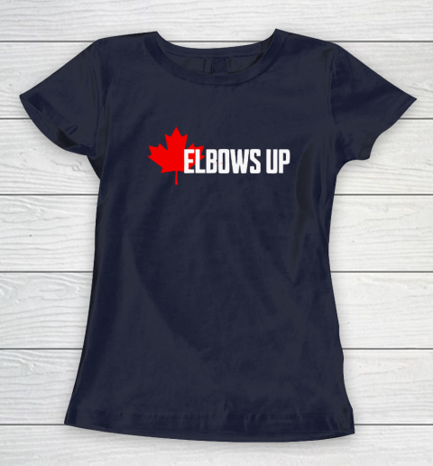 Elbows Up Canada True North Strong and Free Proud Canadian Women's T-Shirt 2