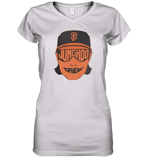 Giants Jung Hoo Crew 2025 Giveaway Women's V-Neck T-Shirt