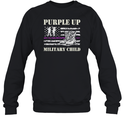 Purple Up Military Child Sweatshirt