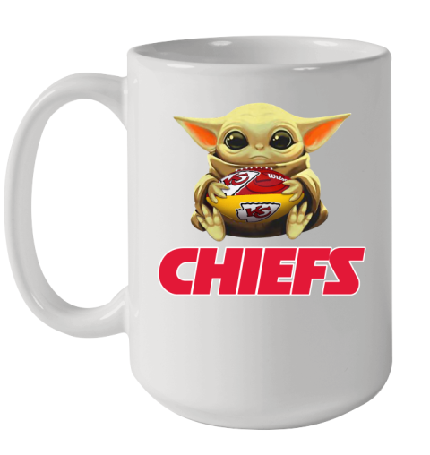 NFL Football Kansas City Chiefs Baby Yoda Star Wars Shirt Ceramic Mug 15oz