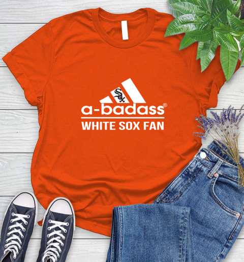MLB A Badass Chicago White Sox Fan Adidas Baseball Sports Women's T-Shirt 3