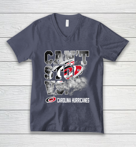NHL Carolina Hurricanes Hockey Can't Stop Vs V-Neck T-Shirt 7