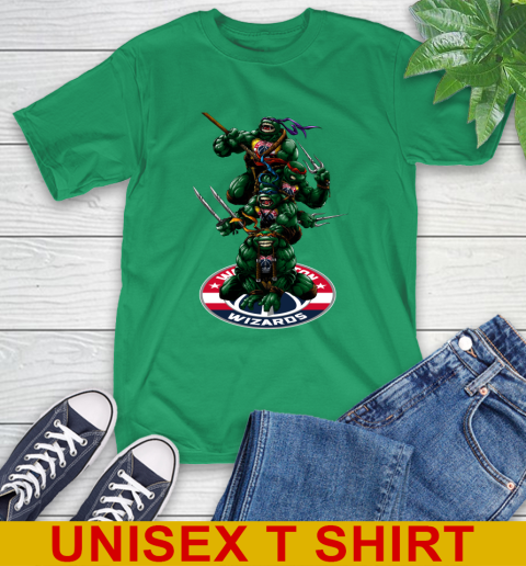 NBA Basketball Washington Wizards Teenage Mutant Ninja Turtles Shirt T-Shirt 8 NBA Basketball Washington Wizards Teenage Mutant Ninja Turtles Shirt T-Shirt - Image 8