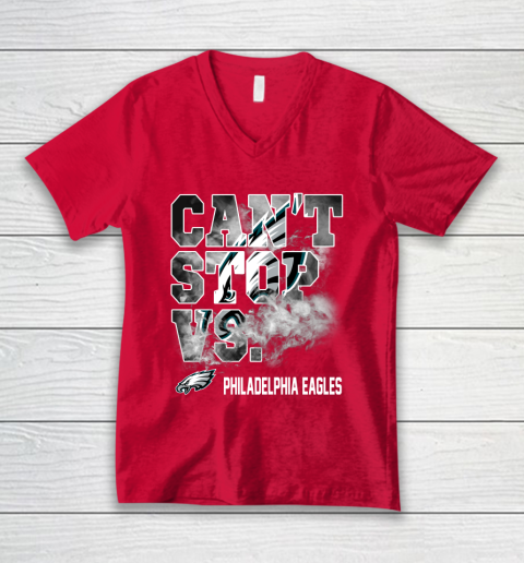 NFL Philadelphia Eagles Can't Stop Vs V-Neck T-Shirt 6