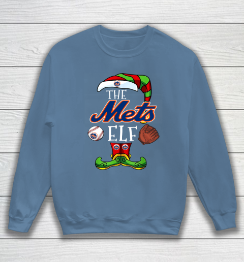 New York Mets Christmas ELF Funny MLB Sweatshirt 6