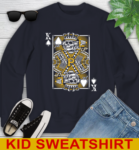Pittsburgh Pirates MLB Baseball The King Of Spades Death Cards Shirt Youth Sweatshirt 2