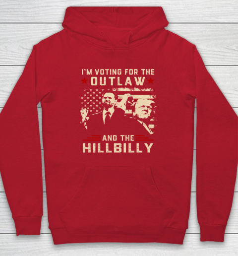 Trump 2024 Flag Outlaw Hillbilly J D.Vance 2024 Donald Trump Hoodie 6