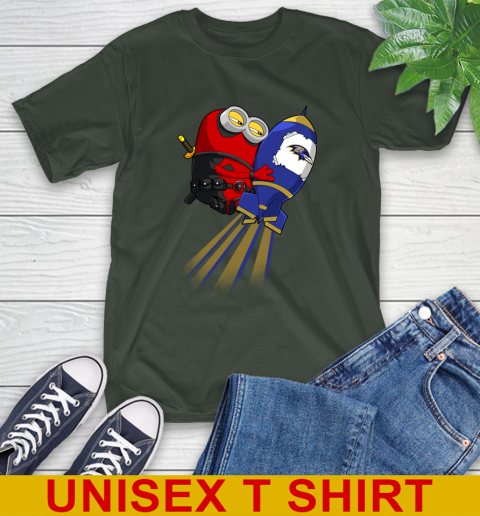 NFL Football Baltimore Ravens Deadpool Minion Marvel Shirt T-Shirt 6