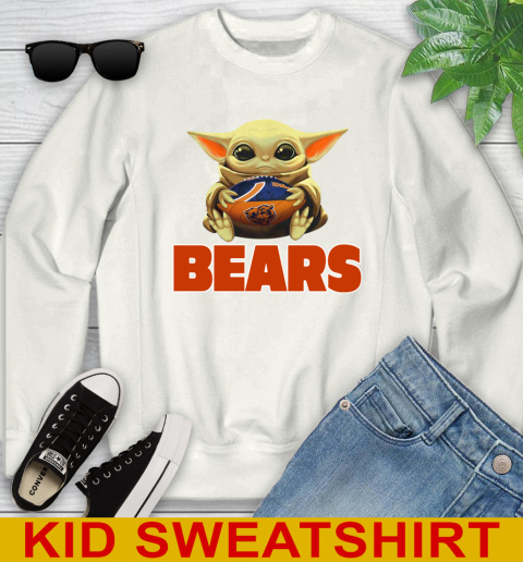 NFL Football Chicago Bears Baby Yoda Star Wars Shirt Youth Sweatshirt