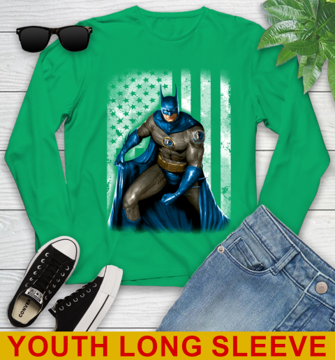 Dallas Mavericks NBA Basketball Batman DC American Flag Shirt Youth Long Sleeve 7
