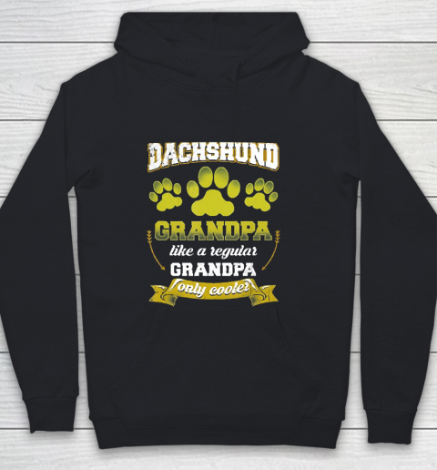 Grandpa Funny Gift Apparel  Mens Dachshund Grandpa Like A Regular Grandp Youth Hoodie