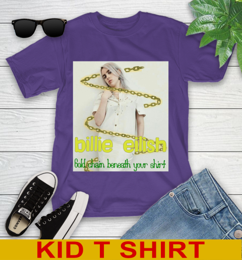 Billie Eilish Gold Chain Beneath Your Shirt 253