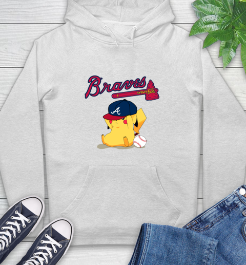 MLB Pikachu Baseball Sports Atlanta Braves Hoodie