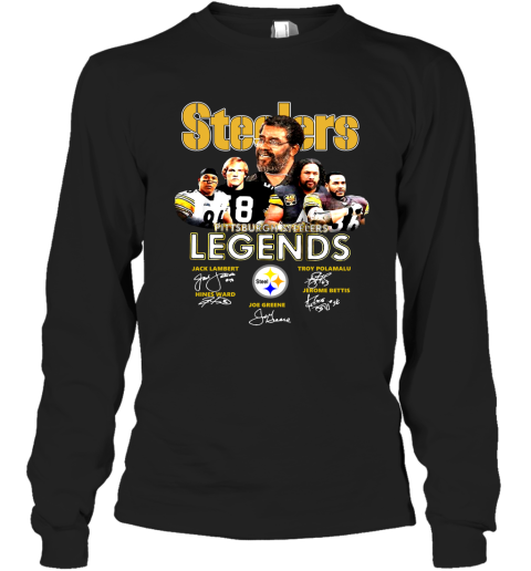 Steelers Pittsburgh Steelers Legends Signatures T Shirt Long Sleeve