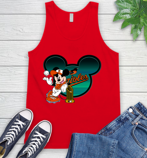MLB Baltimore Orioles The Commissioner's Trophy Mickey Mouse Disney Tank Top 6