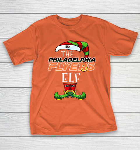 Philadelphia Flyers Christmas ELF Funny NHL T Shirt Tee For Sports