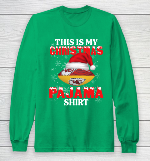 Kansas City Chiefs This Is My Christmas Pajama Shirt NFL Long Sleeve T-Shirt 4
