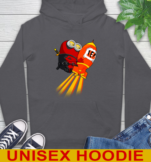 NFL Football Cincinnati Bengals Deadpool Minion Marvel Shirt Hoodie 7