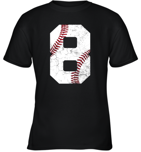 Kids 8th Birthday Shirt Baseball Boys Kids Eight 8 Eighth Gift Youth T-Shirt