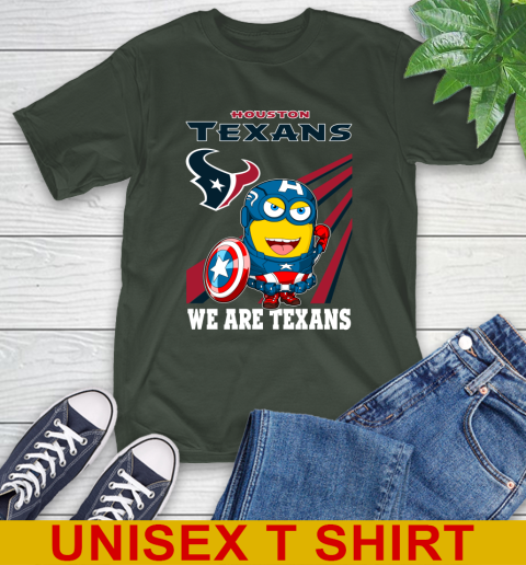 NFL Football Houston Texans Captain America Marvel Avengers Minion Shirt T-Shirt 6