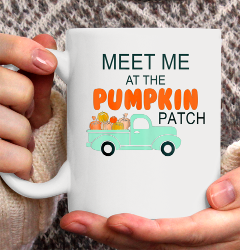 Halloween Costume Shirt Meet Me At The Pumpkin Patch Ceramic Mug 11oz