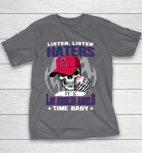 Listen Haters It is ANGELS Time Baby MLB Youth T-Shirt 5