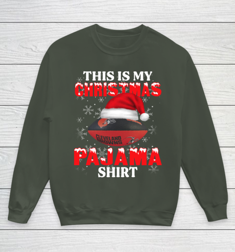 Cleveland Browns This Is My Christmas Pajama Shirt NFL Youth Sweatshirt 8