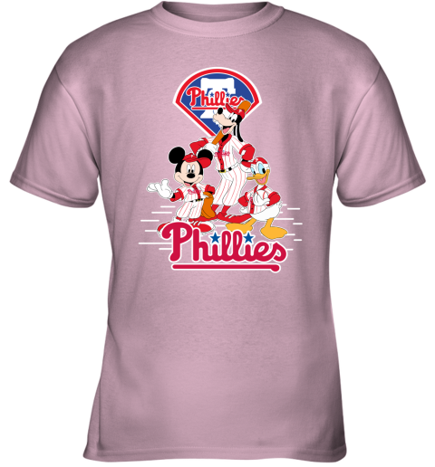 iLL Philadelphia Phillies Graphic Tee Shirt Unisex Size L Gildan Black/Pink  EUC