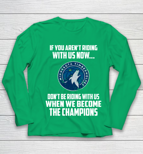 NBA Minnesota Timberwolves Basketball We Become The Champions Youth Long Sleeve 4