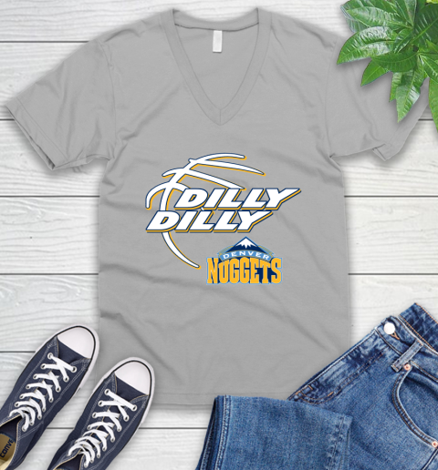 NBA Denver Nuggets Dilly Dilly Basketball Sports V-Neck T-Shirt 4