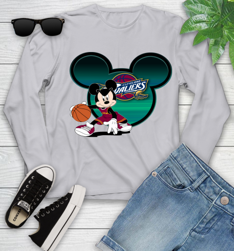 NBA Cleveland Cavaliers Mickey Mouse Disney Basketball Youth Long Sleeve 5