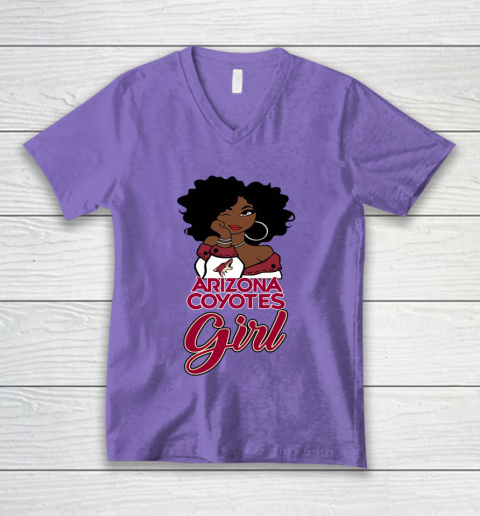 Arizona Coyotes Girl NHL V-Neck T-Shirt 9
