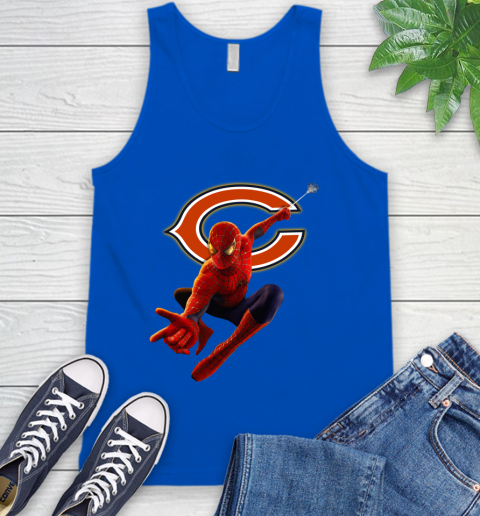 NFL Spider Man Avengers Endgame Football Chicago Bears Tank Top 5