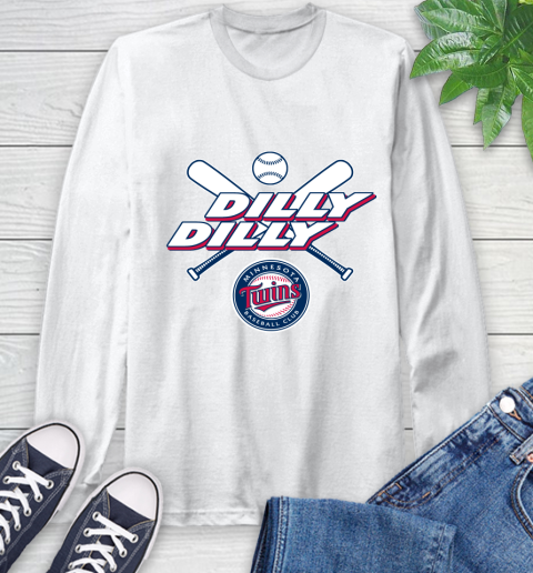 MLB Minnesota Twins Dilly Dilly Baseball Sports Long Sleeve T-Shirt