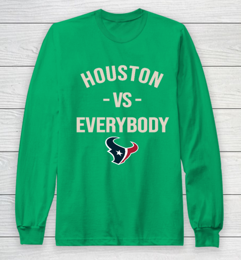 Houston Texans Vs Everybody Long Sleeve T-Shirt 4