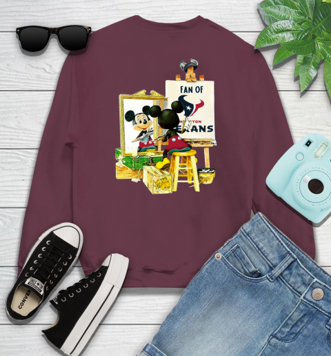 NFL Football Houston Texans Mickey Drawing Shirt 108