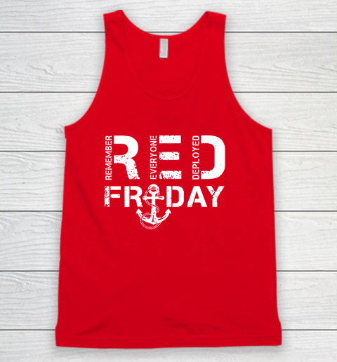 On Fridays We Wear Red Friday Military Navy Soldiers Tank Top 5