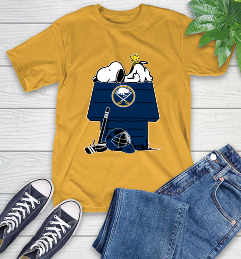 Buffalo Sabres NHL Hockey Snoopy Woodstock The Peanuts Movie T-Shirt 3