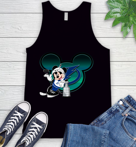 NHL Tampa Bay Lightning Stanley Cup Mickey Mouse Disney Hockey T Shirt Tank Top 2