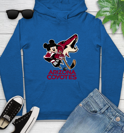 NHL Arizona Coyotes Mickey Mouse Disney Hockey T Shirt Youth Hoodie 9