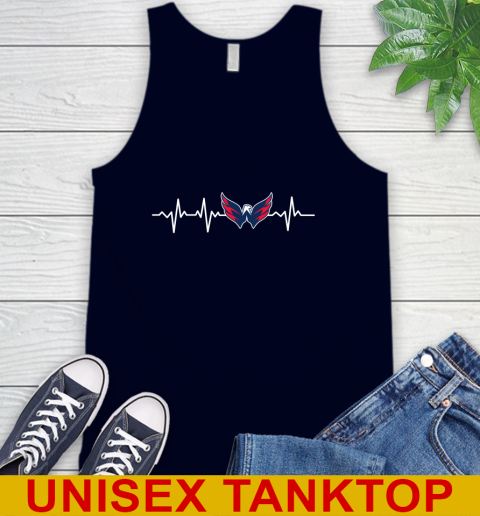 Washington Capitals NHL Hockey Heart Beat Shirt Tank Top 2