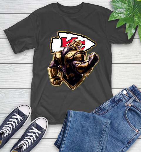 NFL Thanos Avengers Endgame Football Sports Kansas City Chiefs T-Shirt 2
