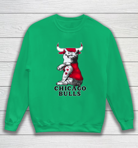 NBA Basketball My Cat Loves Chicago Bulls Sweatshirt 5