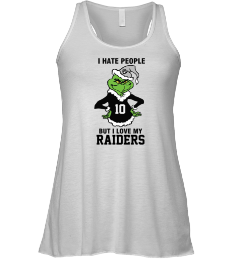 I Hate People But I Love My Raiders Las Vegas Raiders NFL Teams Racerback Tank