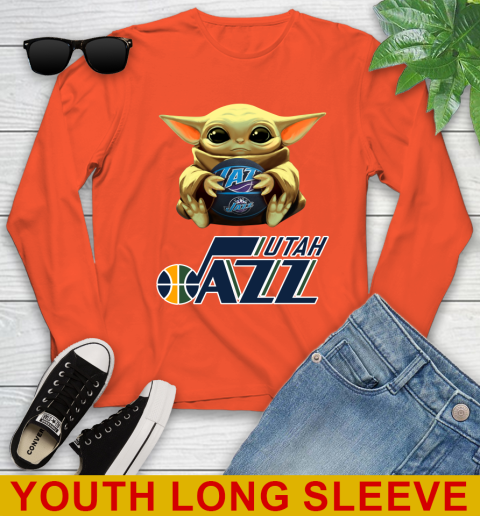 NBA Basketball Utah Jazz Star Wars Baby Yoda Shirt 125