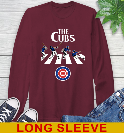 MLB Baseball Chicago Cubs The Beatles Rock Band Shirt Long Sleeve T-Shirt 7